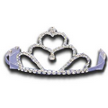 Double Heart Tiara (2 3/4" High)